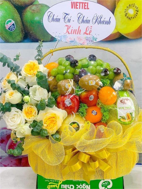 GIỎ HOA QUẢ ĐI LỄ CHÙA