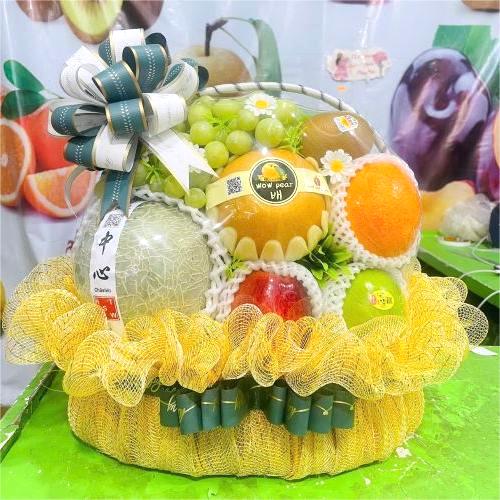 GIỎ HOA QUẢ MỪNG THỌ