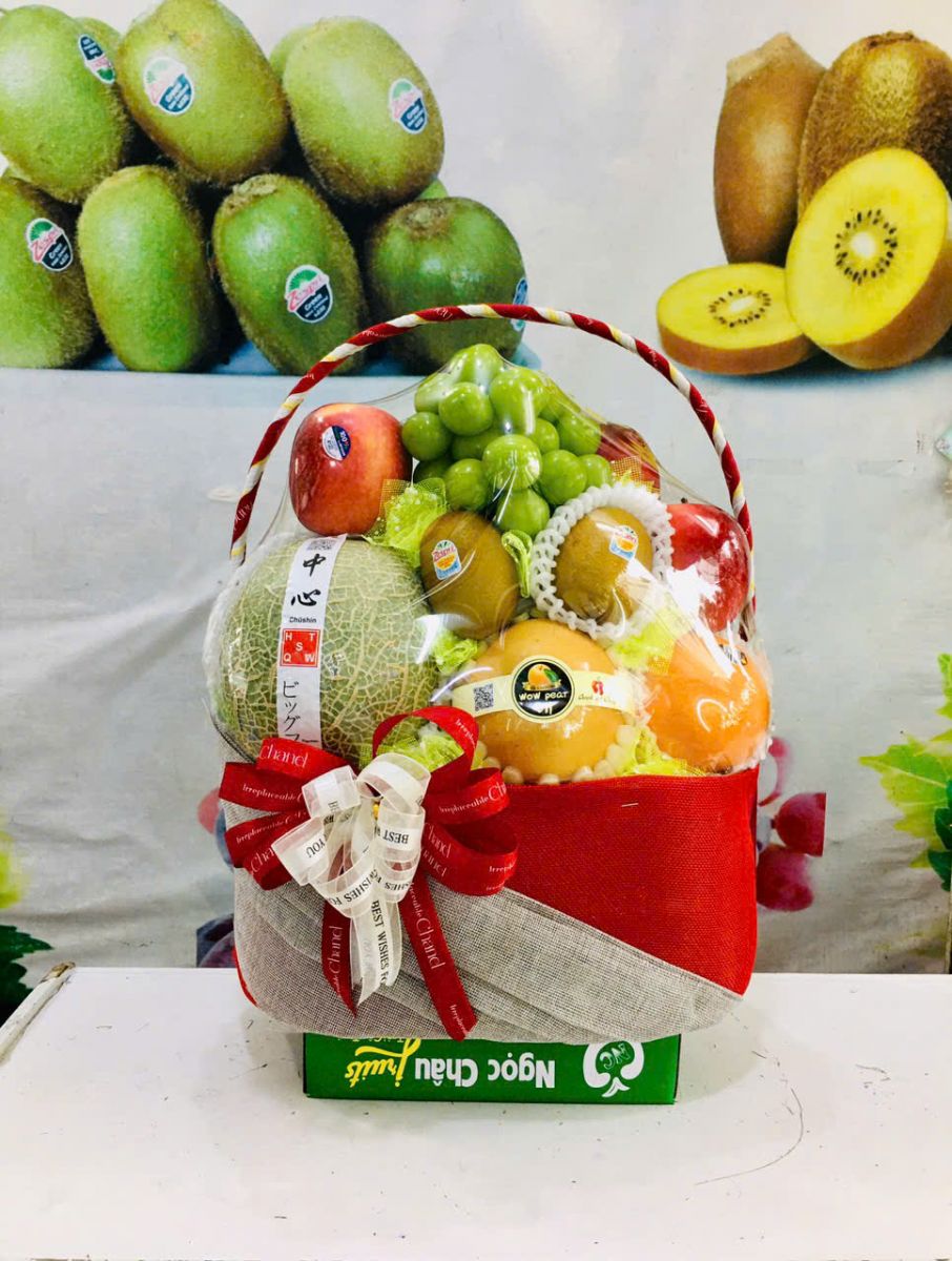 Giỏ hoa quả mừng khai giảng