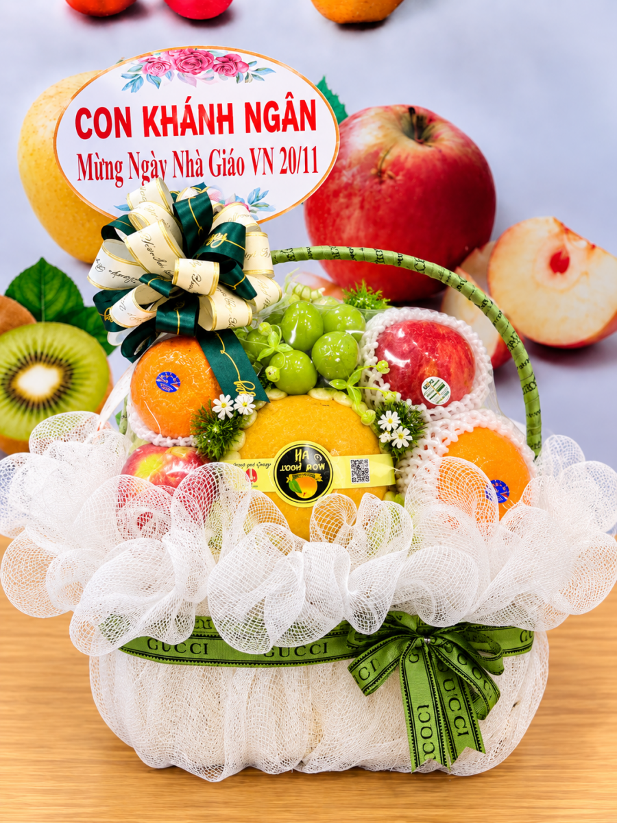giỏ hoa quả nhập khẩu từ 500k - 800k