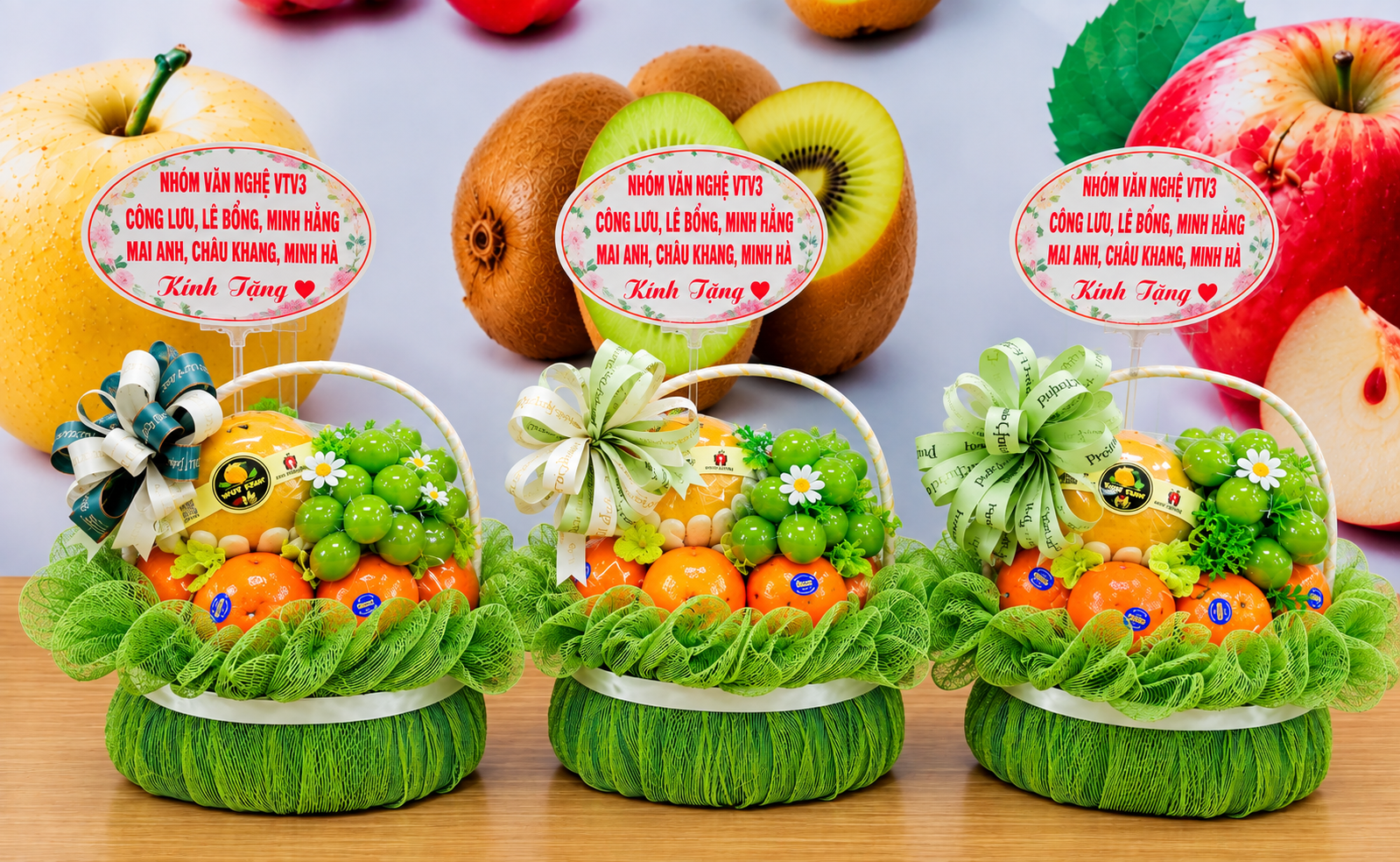 giỏ hoa quả nhập khẩu từ 500k - 800k