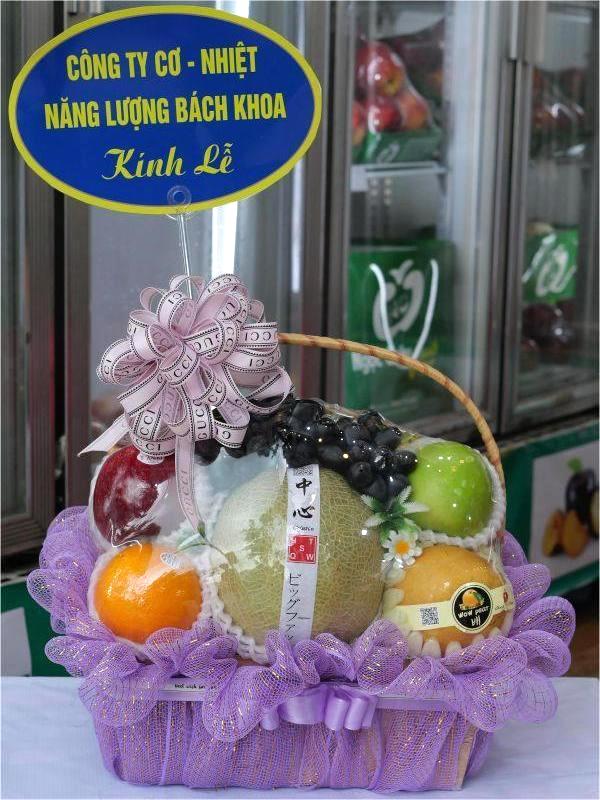 Giỏ hoa quả thắp hương 2025