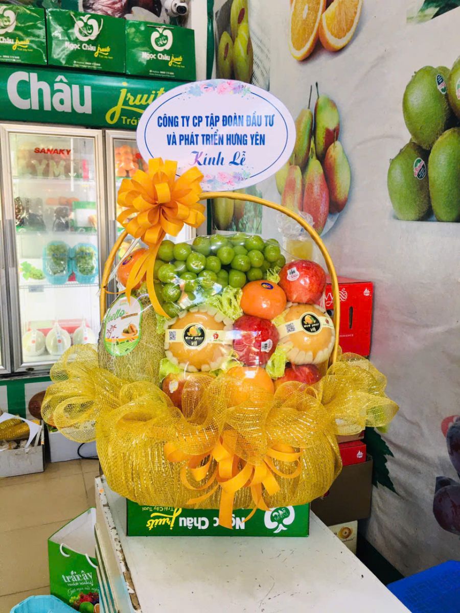 Giỏ hoa quả thắp hương 2025