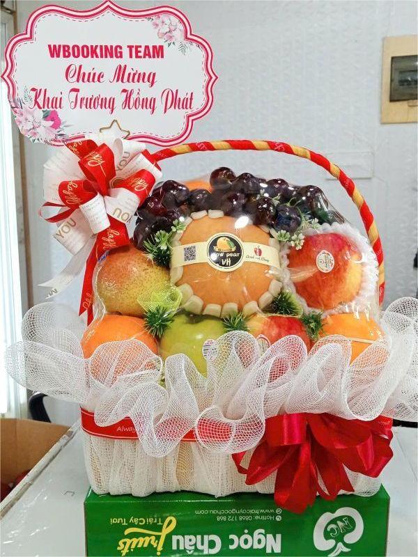 giỏ hoa quả tặng đối tác