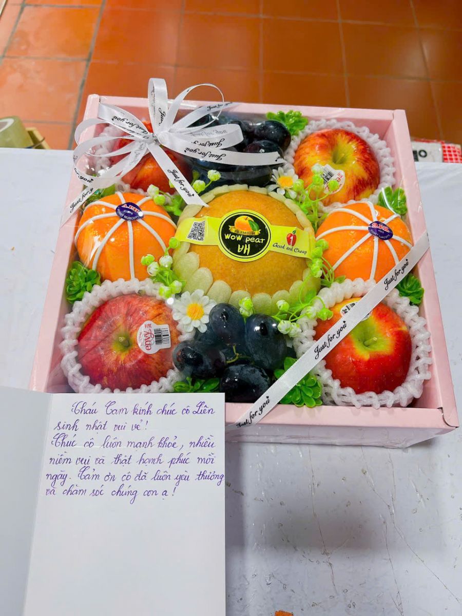 Giỏ hoa quả tết cao cấp