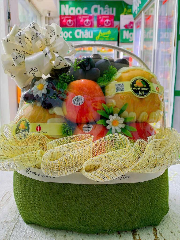 Giỏ hoa quả tết cao cấp