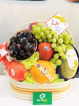 Giỏ hoa quả nhập khẩu Ngọc Châu fruits