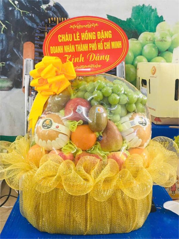 Giỏ trái cây nhập khẩu thắp hương