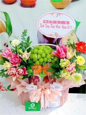 Giỏ hoa quả 20/11