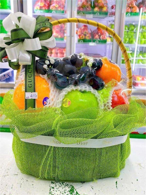Giỏ hoa quả thắp hương tết Đoan Ngọ