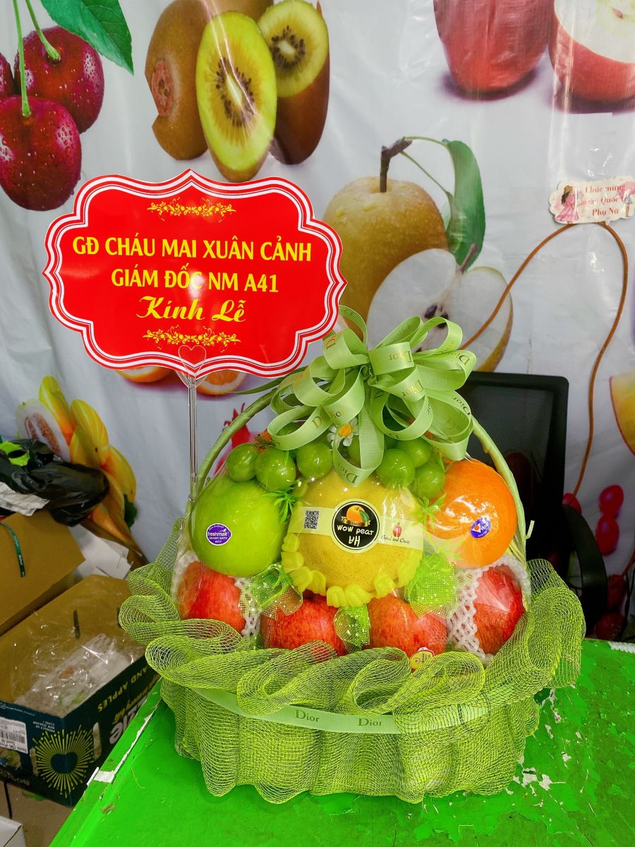 Giỏ hoa quả đám giỗ