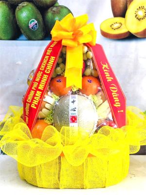 Giỏ hoa quả đi lễ chùa