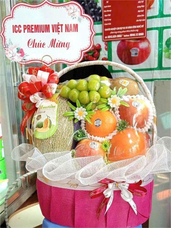 giỏ hoa quả biếu sếp