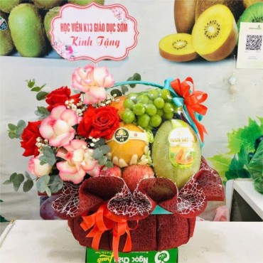 GIỎ HOA QUẢ BIẾU SẾP