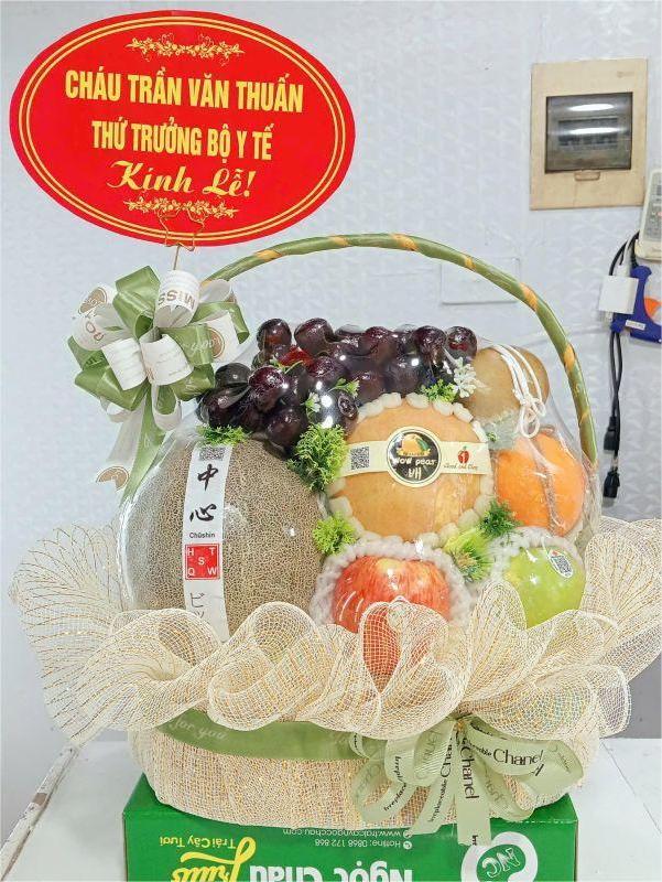 giỏ hoa quả cúng gia tiên