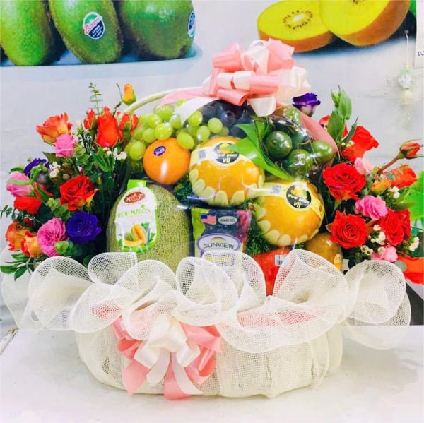 MẪU GIỎ HOA QUẢ DẠM NGÕ