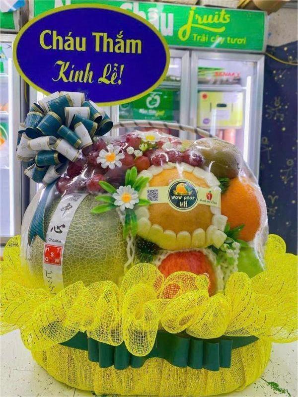 Giỏ hoa quả đi đám giỗ