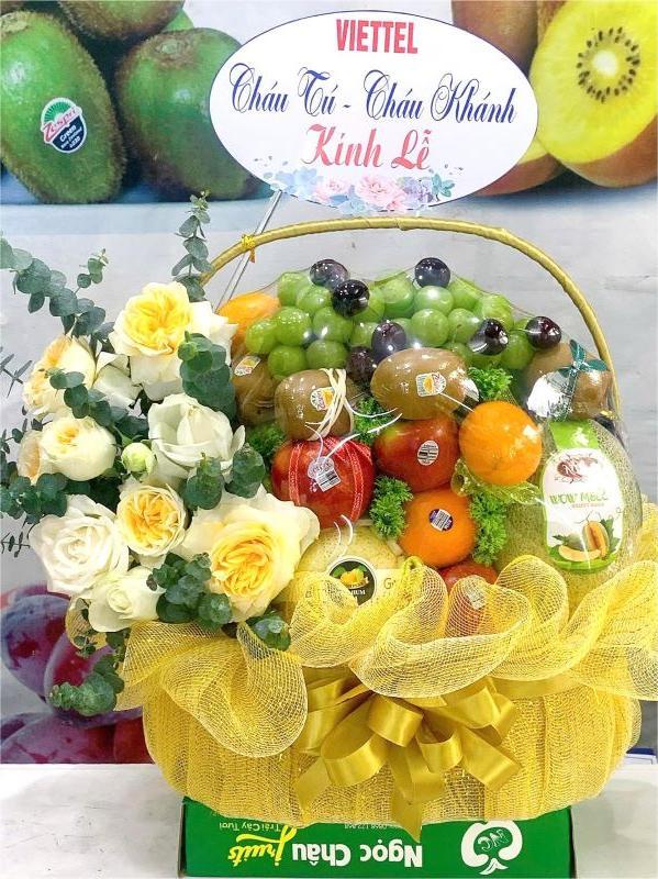 Giỏ hoa quả đám giỗ