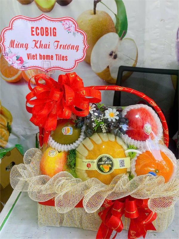 giỏ hoa quả tặng đối tác