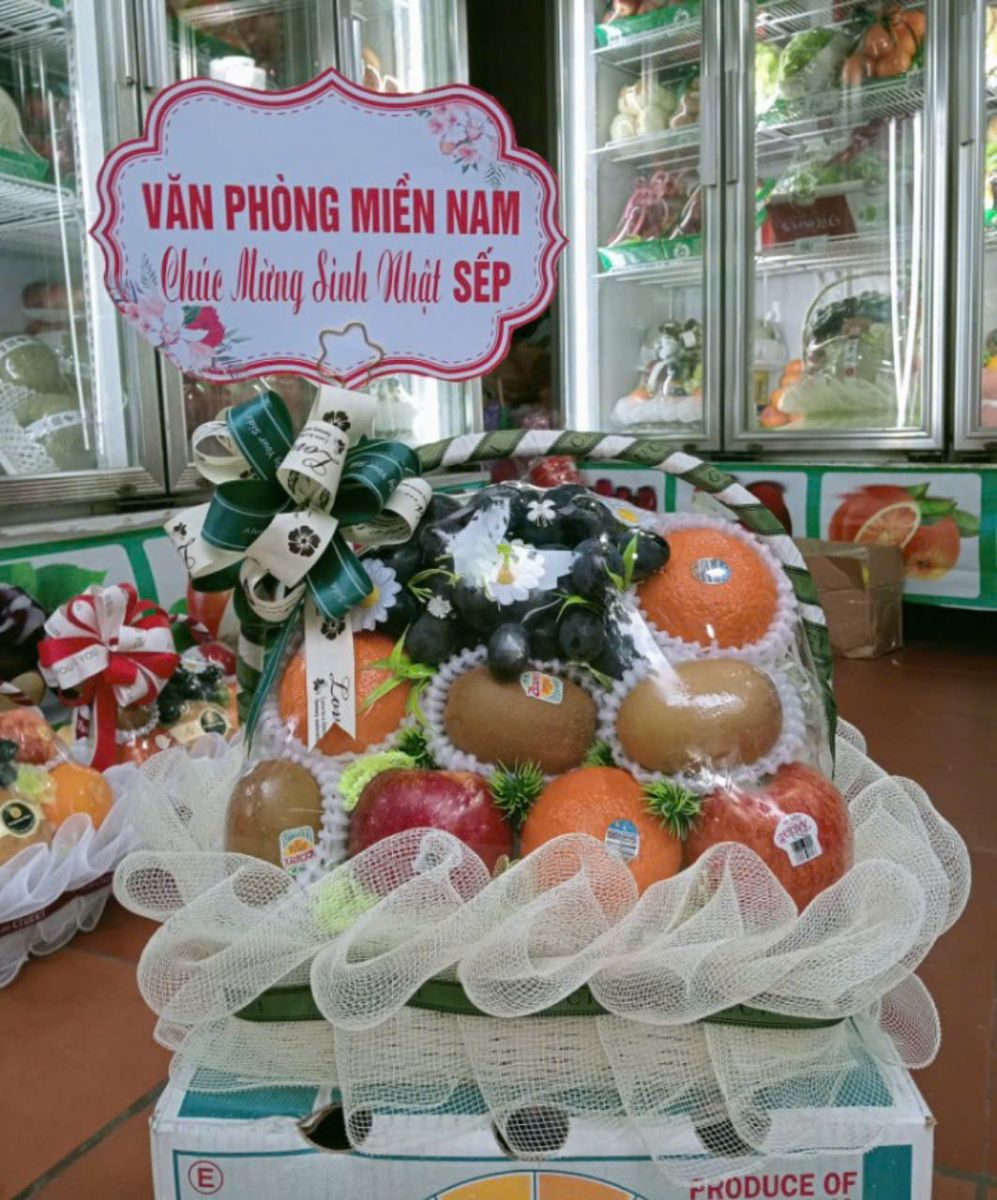 giỏ hoa quả tặng sếp nên chọn gì