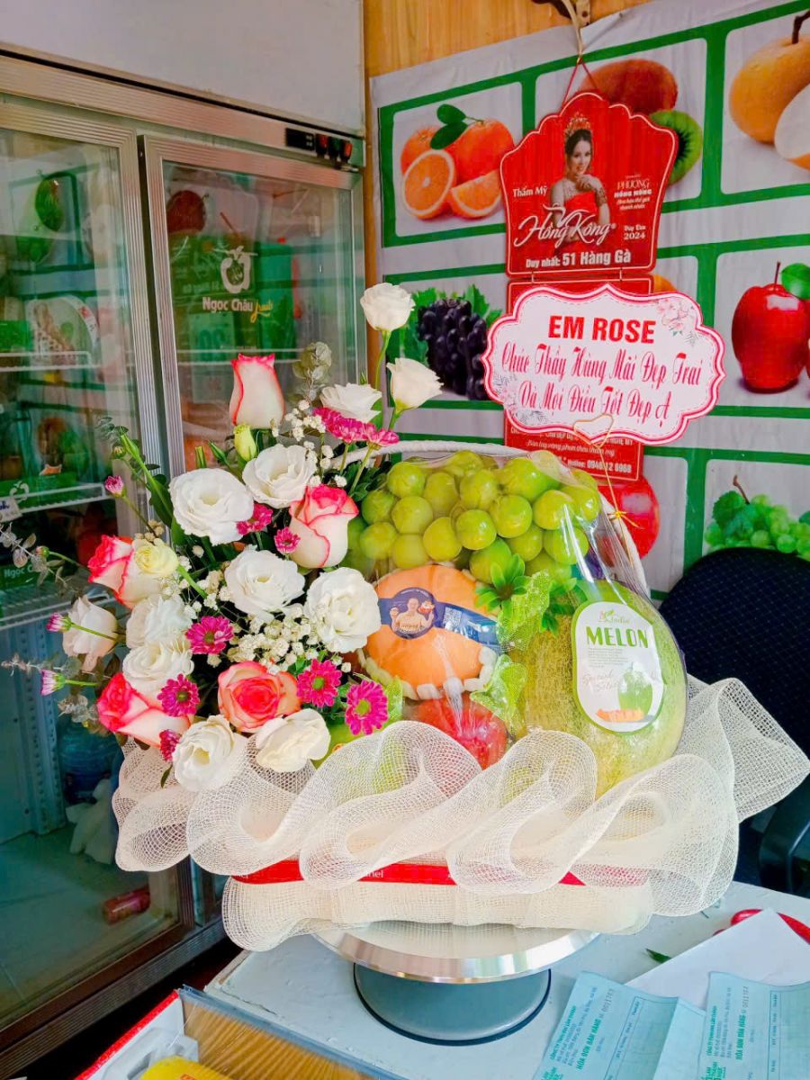 giỏ hoa quả tặng thầy cô