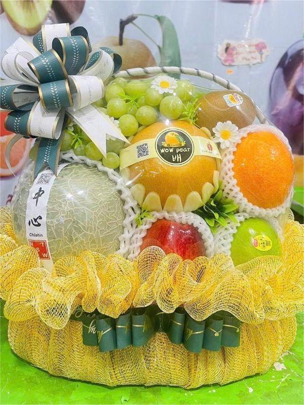 Giỏ hoa quả tết cao cấp
