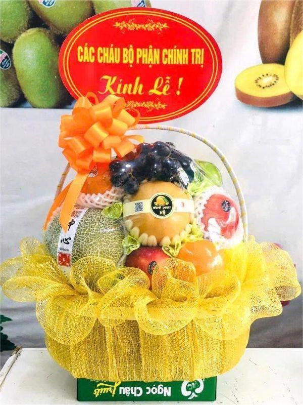 Mẫu giỏ hoa quả thắp hương