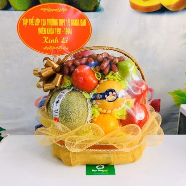 GIỎ HOA QUẢ ĐI ĂN GIỖ