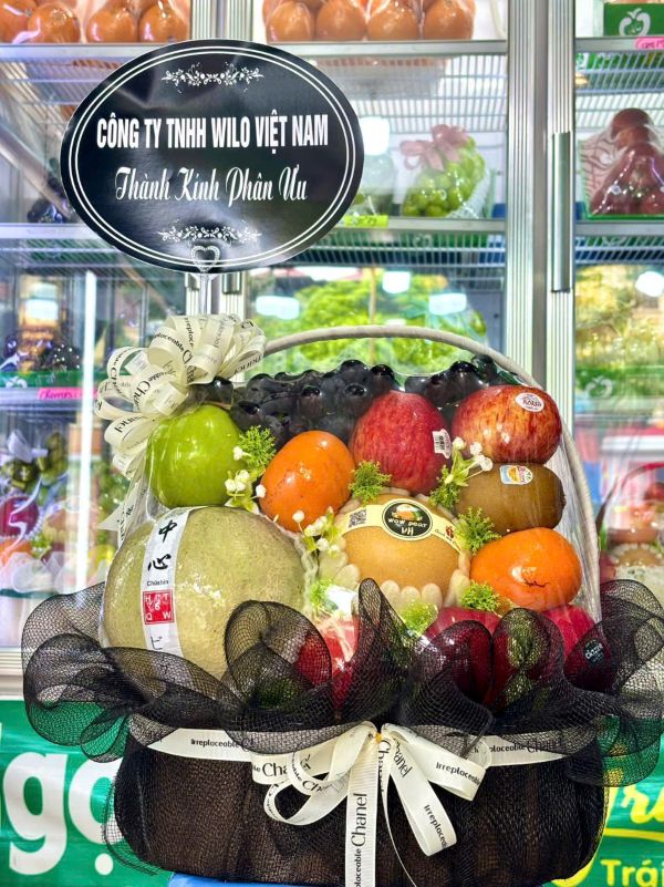 Giỏ hoa quả thắp hương 2025