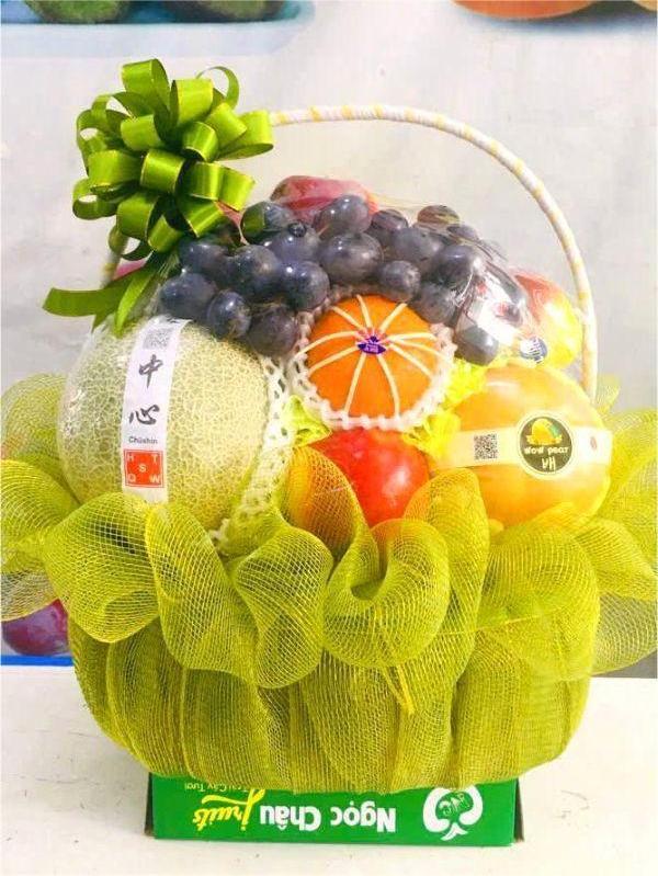 Giỏ hoa quả thắp hương tết Đoan Ngọ