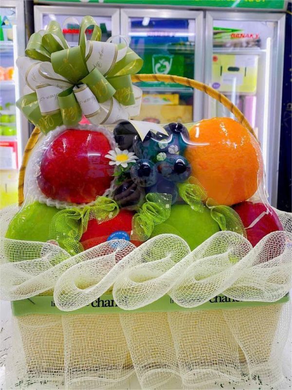 Giỏ hoa quả thắp hương tết Đoan Ngọ