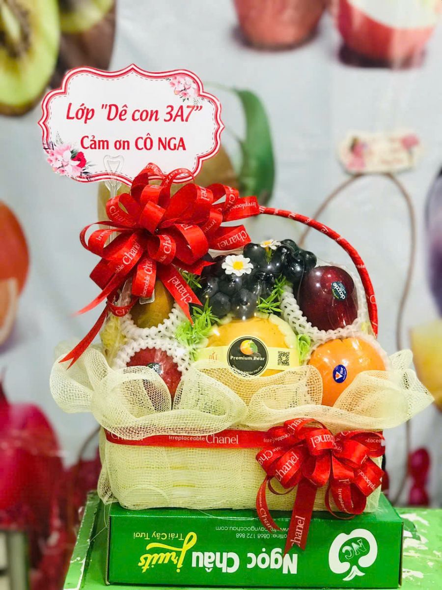 Giỏ trái cây cảm ơn thầy cô