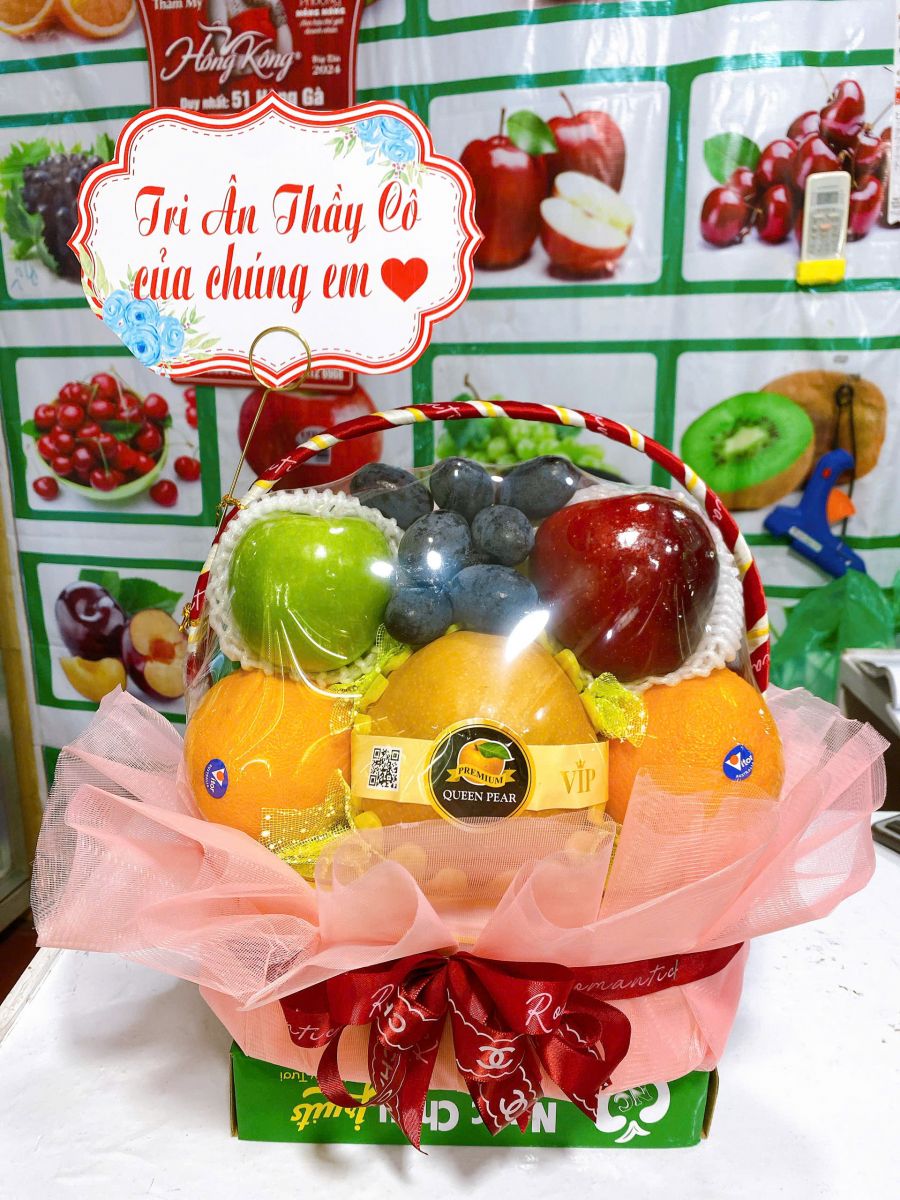 Giỏ trái cây cảm ơn thầy cô