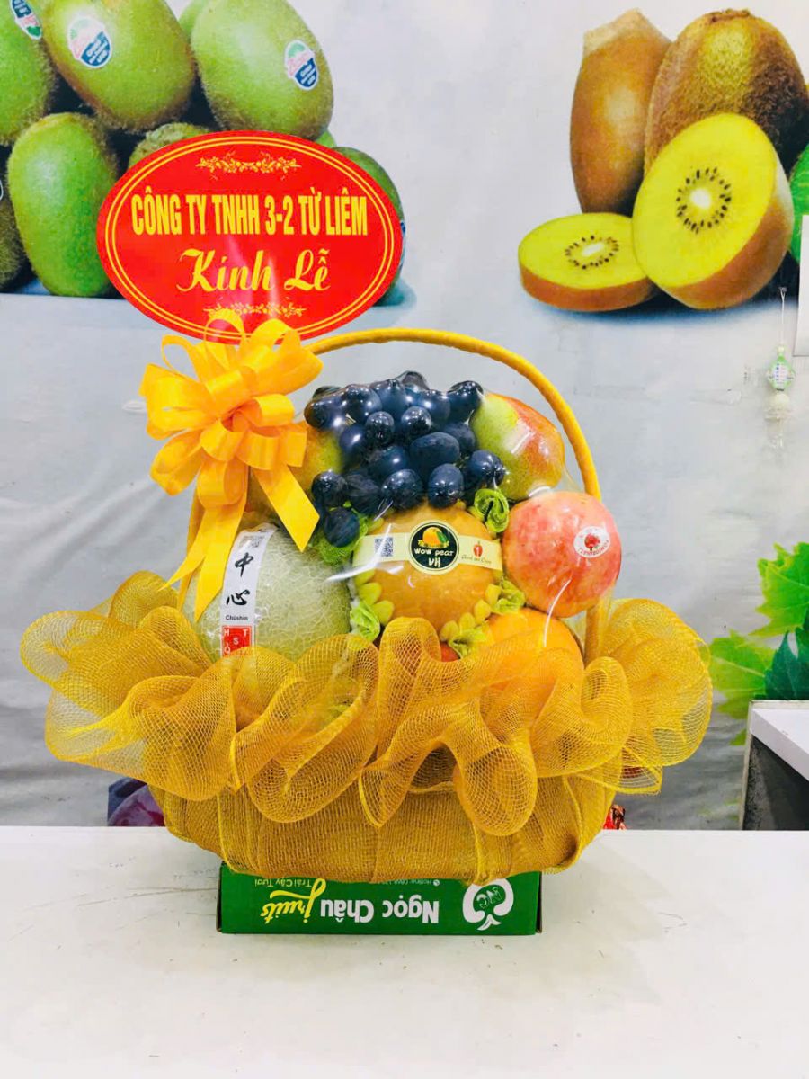 Giỏ trái cây nhập khẩu cao cấp