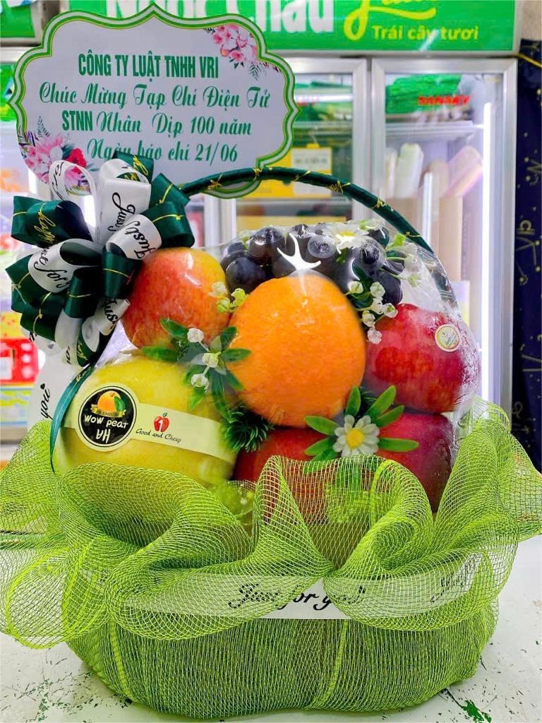 giỏ hoa quả biếu sếp