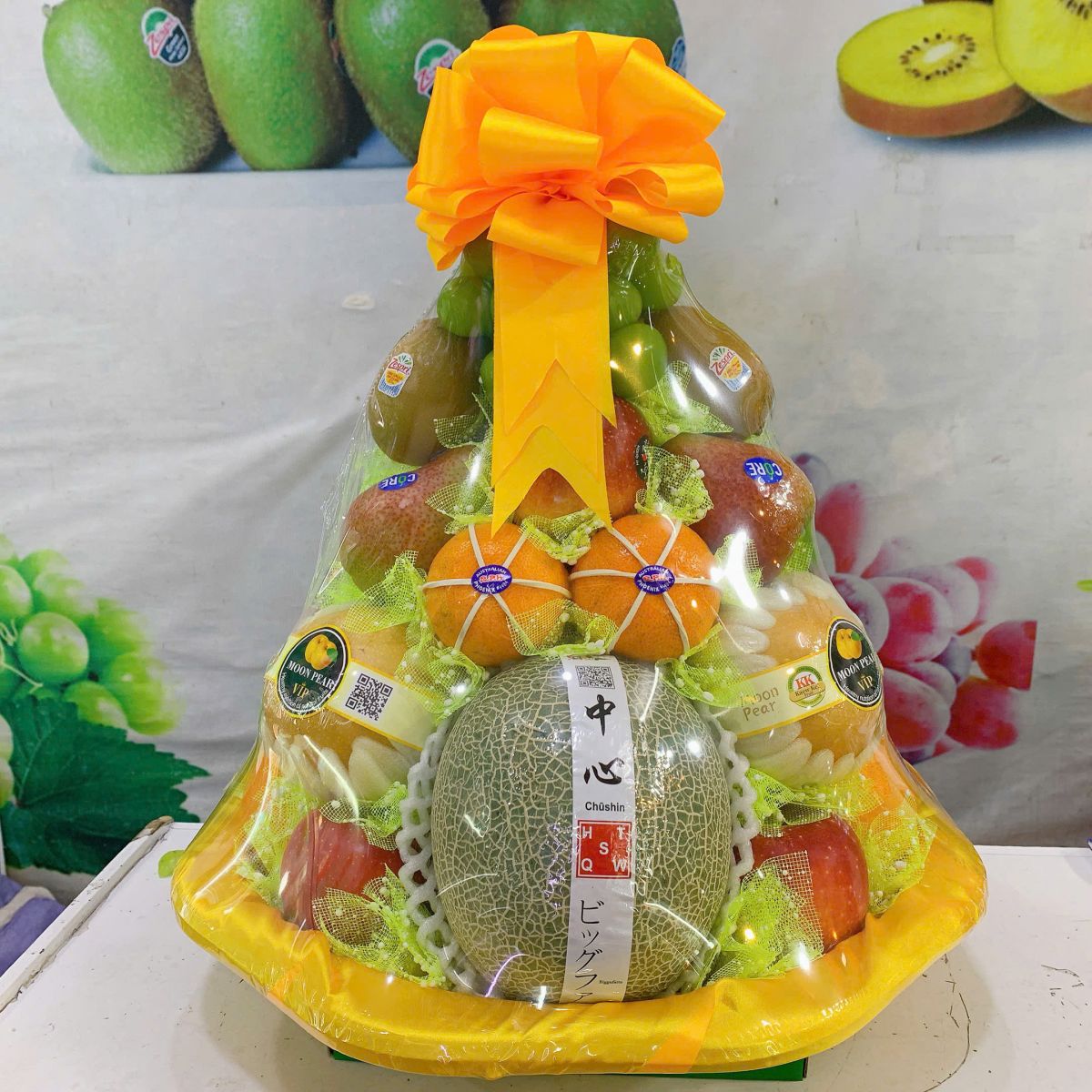 giỏ hoa quả thắp hương 2025